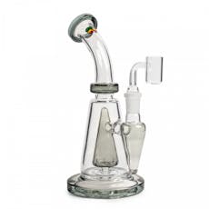 Dab Rigs - iRie 8" Tall Concentrate Rig W/Internal Beaker Perc & Built In Reclaim Catcher - Smoke - iRie 8" Tall Concentrate Rig W/Internal Beaker Perc & Built In Reclaim Catcher - Smoke