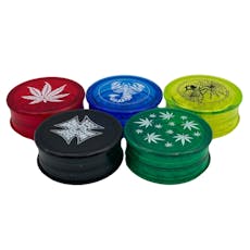 Arsenal -Arsenal Transparent Sticker 60mm 3-Pc Acrylic Grinder - Arsenal Transparent Sticker 61mm 3-Pc Acrylic Grinder