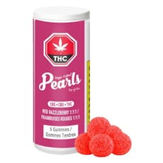 Gron - Pearls Gummies - 1:1:1 RED RAZZLEBERRY - 5 pieces