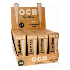 OCB BAMBOO 1 1/4 CONES - 6PK OCB BAMBOO 1 1/4 CONES