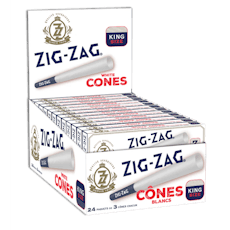 Zig Za | Pre-Rolled White King Size Cones | 3PK