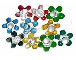 Screens - Glass Screens: Daisy Flowers, 12pcs/Tray