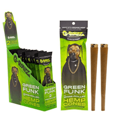 G-Rollz - 2x Green Funk Flavored Pre-Rolled Hemp Cones - G-Rollz 2x Green Funk Flavored Pre-Rolled Hemp Cones