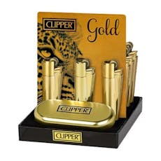 Clipper Metal Flint Lighter - Gold