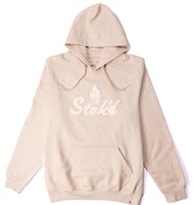 Stok'd | Stok'd Hoodie Tonal Puff Print | Sand - Stok'd | Stok'd Hoodie Puff Print Small | Sand