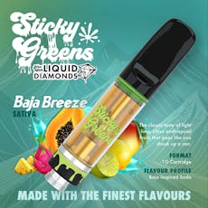 Sticky Greens - Cartridges & Kits - BAJA BREEZE LIQUID DIAMOND CARTRIDGE - 1g
