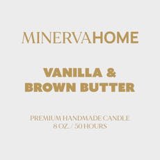 Vanilla & Brown Butter Candle (Store Scent) *50 Hours Burning Time