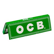 OCB N8 Green Cut Corner Single Wide Papers - Green