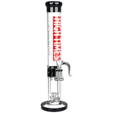 G29 | 14.75" High Times x Pulsar Logo Straight Tube Glass Recycler