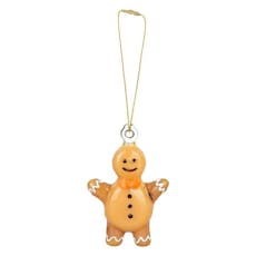 Xmas Smokable Ornament Hand Pipe w Hanger - Gingerbread