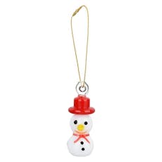 Xmas Smokable Ornament Hand Pipe w Hanger - Snowman