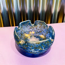 1960s Glacier Art Glass Ashtray