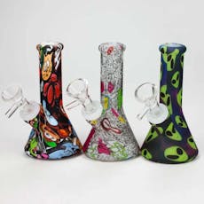 5" Hydrographic Silicone Bong - Assorted