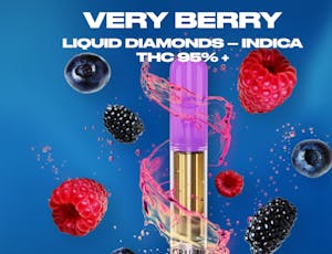 General Admission Very Berry Liquid Diamond Prefilled Vape Cartridge - Very Berry Liquid Diamond 0.95g Prefilled Vape Cartridge