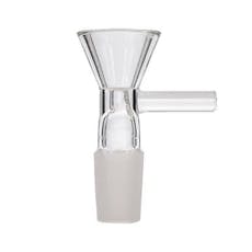 Cone 18mm Glass Bowl w/ Handle - Cone 18mm Glass Bowl w/ Handle
