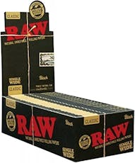 Raw Black Classic Single Wide Rolling Papers - Raw Black Classic Single Wide Rolling Papers