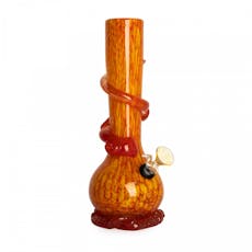 West Coast - *BD* RETRO GLASS 13" Patras Water Pipe W /Wrap - 13" Patras Water Pipe