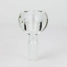 Three Dots Round Thick Glass Bowl - Clear