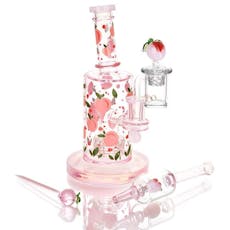 Pulsar Fruit Series Glow In The Dark Dab Rig Kit 8" - Watermelon, 8"