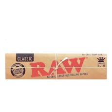 RAW King Size Slim Classic Rolling Papers - King Slim