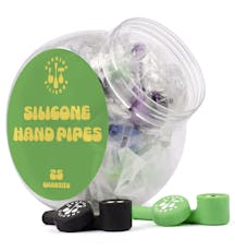 Lit Silicone Hand Pipe Assorted - Assorted