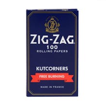 Zig Zag Blue Kutcorner Free Burning Rolling Papers Single Wide