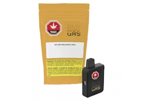 GAS Peach Boba Hybrid Live Resin & Liquid Diamond Disposable Vape Pen 1g - Peach Boba Live Resin & Liquid Diamond 1g Disposable Vape Pen