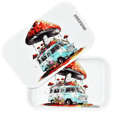 Pulsar Pop Up Camper Metal Rolling Tray w/ Lid - Smoke Arsenal - Pulsar Pop Up Camper Metal Rolling Tray w/ Lid