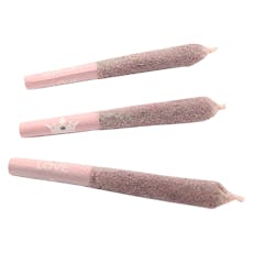 Rose Quartz Infused Rose Diamond Coated Pre-Roll 3x0.5g Isolates A079