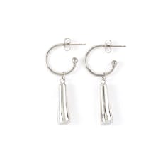 Roach Charm Earring Set - Silver