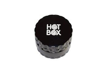 Hotbox 4 Piece Grinder w/Grip - Black