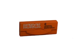 Hotbox Unbleached 1 1/4 Rolling Papers + Tips - Orange