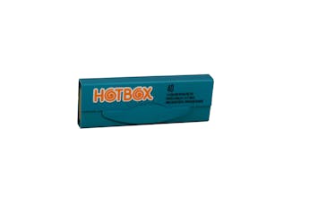 Hotbox Unbleached 1 1/4 Rolling Papers + Tips - Teal