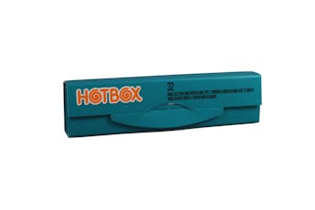 Hotbox Unbleached King Sized Rolling Papers + Tips - Teal