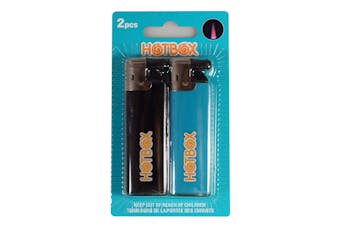 Hotbox 2 Pack Lighter Jet Flame - Teal & Black
