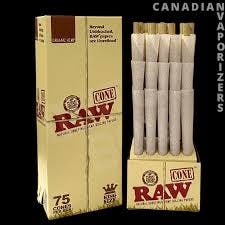 RAW Classic King Cones (75 Count)