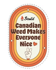 Stok'd | Weed Makes Everyone Nice Sticker