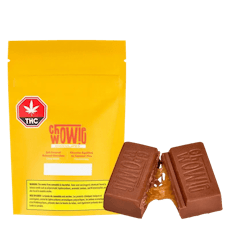 Chowie Wowie Soft Caramel Balanced Milk Chocolate 1:1 CBD:THC 1 x 10mg THC - Soft Caramel Balanced Milk Chocolate 10mg THC/CBD