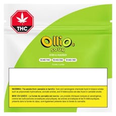 Olli O's - Sour Kiwi & Mango THC:CBG:CBD - 4 x 2.5mg THC + CBD + CBG Soft Chews