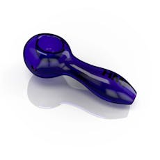 HMP - 4" Glass Spoon Pipe - Navy