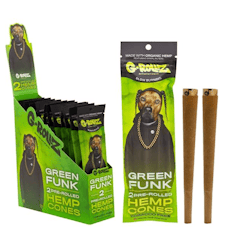 G-Rollz 2x 'Green Funk' Flavored Pre-Rolled Hemp Cones