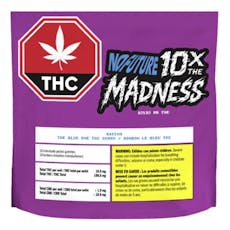10x The Madness: The Blue One Sativa THC Gummies - No Future - 10x The Madness: The Blue One Sativa THC Gummies 10x10mg THC