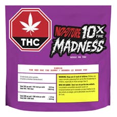 10x The Madness: The Red One Indica THC Gummies - No Future - 10x The Madness: The Red One Indica THC Gummies 10x10mg THC