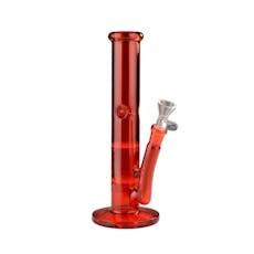 Red Eye Tek - 10" Day Glow Straight Tube - RED