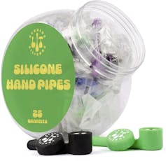 3.5" LIT Silicone Hand Pipes with Cover - West Coast Gifts - 3.5" LIT Silicone Hand Pipes with Cover - Assorted Colours