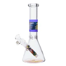 10" 5mm OG Original Woven Band Beaker Bong (Purple)
