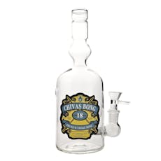 9" Classic Spirits Glass Bong ( Golden Barrel)