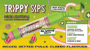 Trippy Sips Guava Kiwitopia Liquid Diamonds Vape - Trippy Sips Guava Kiwitopia Liquid Diamond 0.95g Prefilled Vape Cartridge