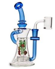 Red Eye Glass 8.5" Tall Sealife Concentrate Recycler