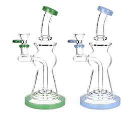 8.5" Upscale Disc Perc Dab Rig w/ Colour Accents by Pulsar - 8.5" Upscale Disc Perc Rig - Pulsar